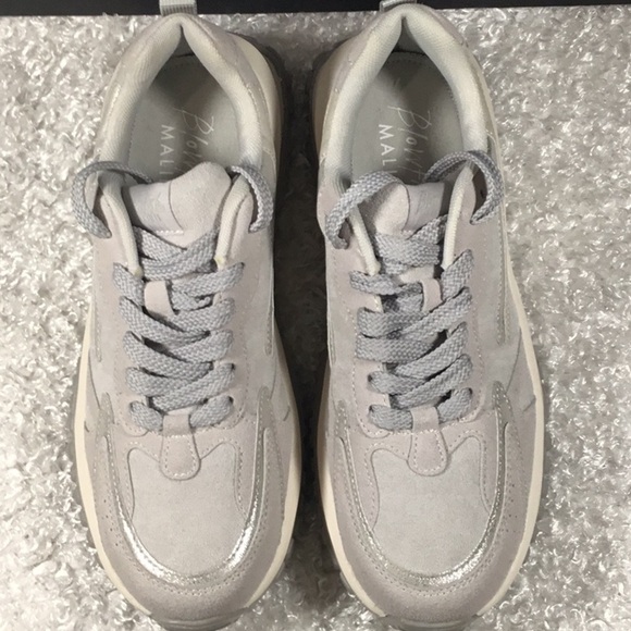 Blowfish Gray Sneakers with Platform Sole and Lace-Up Design - Picture 1 of 8